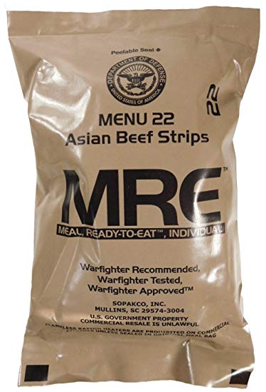 Сухой паек армии США Meal, Ready-to-Eat (MRE) американский сухпай